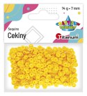 Cekiny Titanum Craft-Fun Series Okrągłe pastelowe żółte