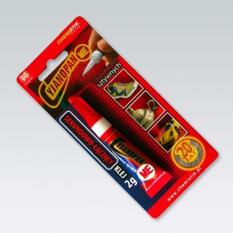 Klej błyskawiczny Cyjanopan ME 2g Super Glue Klej błyskawiczny Cyjanopan ME 2g Super Glue