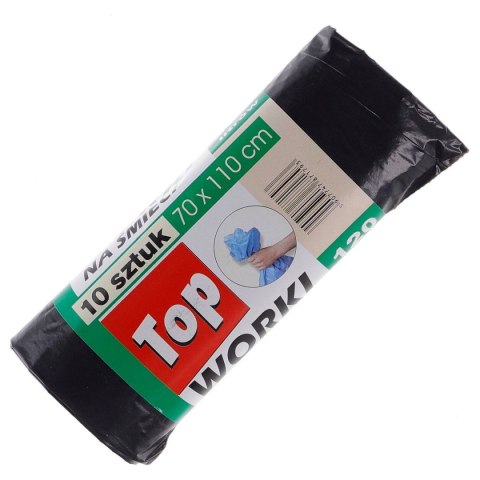 Worki na śmieci Amaks kolor: czarny 120L 10 szt Worki na śmieci Amaks kolor: czarny 120L 10 szt