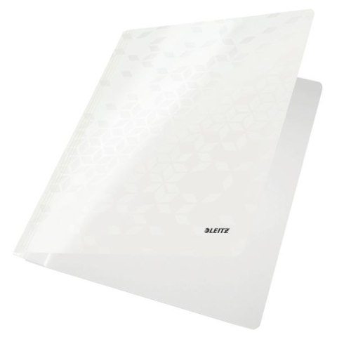 Skoroszyt WOW A4 biały perłowy karton 80g Leitz (30010001)