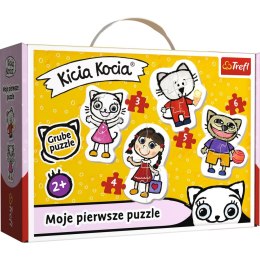 Puzzle Trefl Wesoła Kicia kocia rodzina 3, 4, 5, 6 el. (36088)