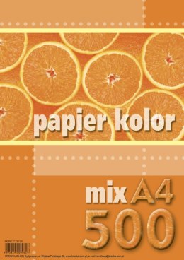 Papier kolorowy Kreska A4 mix 80g