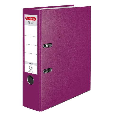 Segregator dźwigniowy Herlitz Q. file Standard A4 80mm jagodowy (50011872)