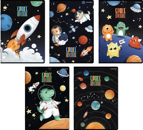 Zeszyt Top 2000 SPACE ADVENTURE A5 32k. 70g podwójna linia kolor (400182346) Zeszyt Top 2000 SPACE ADVENTURE A5 32k. 70g podwójna linia kolor (400182346)