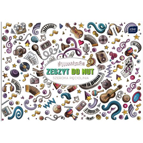 Zeszyt do nut Interdruk B5 16k. 70g linia (ZENB5) Zeszyt do nut Interdruk B5 16k. 70g linia (ZENB5)