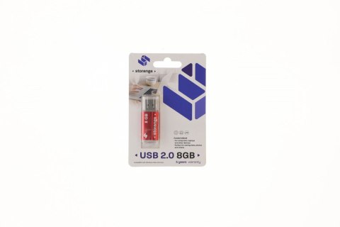 Pendrive Storange Red 8GB (STORANPEN8GBRED2.0)