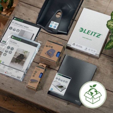 Teczka kartonowa na gumkę recycle A4 żółta 430g Leitz (39080025) Teczka kartonowa na gumkę recycle A4 żółta 430g Leitz (39080025)