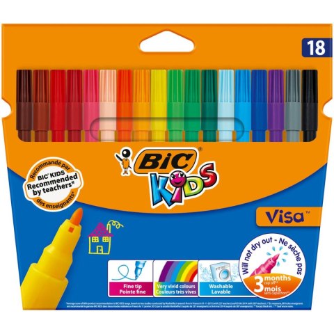 Flamaster Bic Kids Visa 18 3270220002765 18 kol. (8886811) Flamaster Bic Kids Visa 18 3270220002765 18 kol. (8886811)