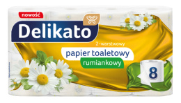 Papier toaletowy 8szt rumianek DELIKATO