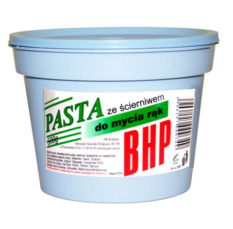 Pasta do rąk ścierna 500g BHP Pasta do rąk ścierna 500g BHP
