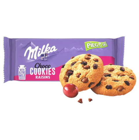 Pieguski czek/rodzynki Milka 135g