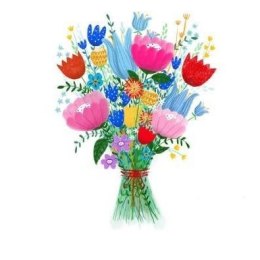 Kartka składana Karnet KW KWIATY BUKIET kw Henry (5907465664554)