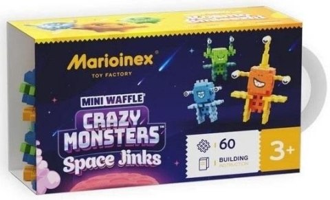 Klocki konstrukcyjne Marioinex Mini Waffle 60 elementów Space Jinks