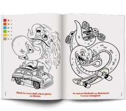 Książka dla dzieci Ameet Hot Wheels™. Kolorowanka według kodu (KKO 1601)