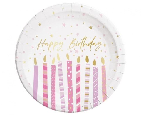 Talerz jednorazowy Godan Birthday Candles papier śr. 230mm 8 szt (96626) Talerz jednorazowy Godan Birthday Candles papier śr. 230mm 8 szt (96626)