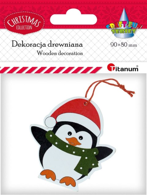 Ozdoba drewniana Titanum Craft-Fun Series Zawieszka pingwin (SDGJ-408) Ozdoba drewniana Titanum Craft-Fun Series Zawieszka pingwin (SDGJ-408)