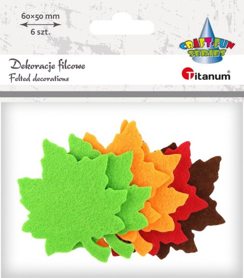 Ozdoba filcowa Craft-Fun Series Liście Titanum (PJ-072)