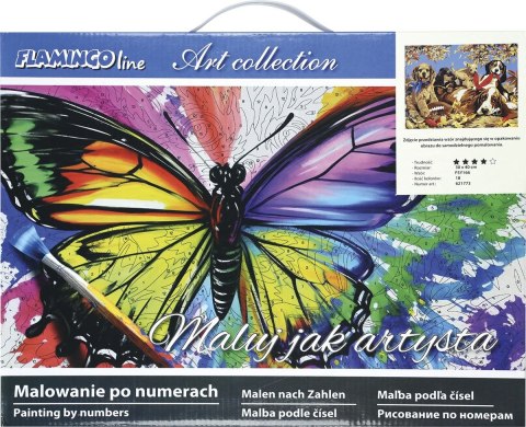 Zestaw kreatywny Flamingo Line Malowanie po numerach 30x40cm Psy (FSY166) Zestaw kreatywny Flamingo Line Malowanie po numerach 30x40cm Psy (FSY166)