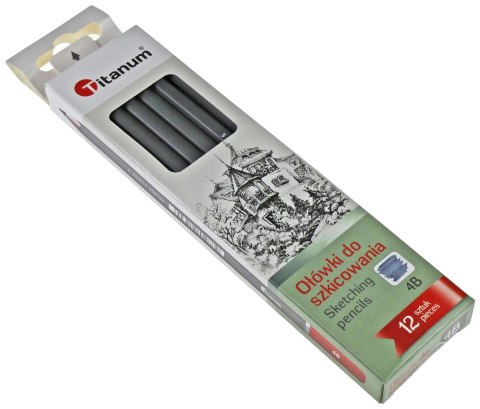 Ołówek Titanum w kartonowym pudełku 4B Ołówek Titanum w kartonowym pudełku 4B