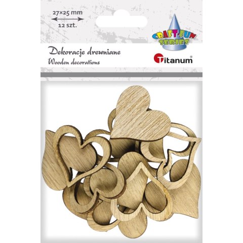 Ozdoba drewniana Titanum Craft-Fun Series serca (191007) Ozdoba drewniana Titanum Craft-Fun Series serca (191007)