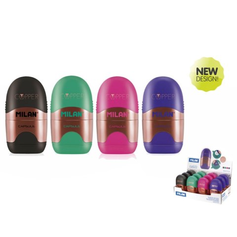 Temperówko-gumka Milan Copper (4717112) Temperówko-gumka Milan Copper (4717112)
