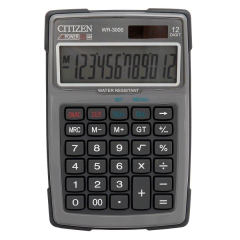 Kalkulator kieszonkowy Citizen (WR-3000NRGYE) Kalkulator kieszonkowy Citizen (WR-3000NRGYE)