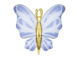 Balon foliowy Partydeco Motyl, 69x69 cm, błękit (FB248-011)