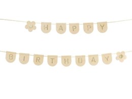 Baner Partydeco filcowy Happy Birthday Girl, różowy, 3m (GRLF3)