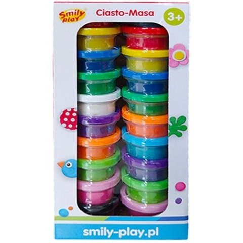 Masa plastyczna dla dzieci Smily Play 20 kolorów mix (SP85214) Masa plastyczna dla dzieci Smily Play 20 kolorów mix (SP85214)