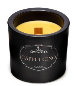 Świeczka ozdobna Pavoncella Cappuccino czarna 170g (5905711530400)