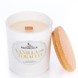 Świeczka ozdobna Pavoncella Classico Vanilla and Tabacco biała 135g (5905711530158)