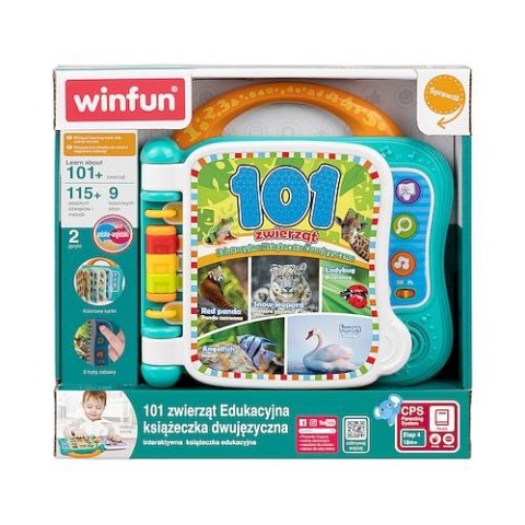 Zabawka edukacyjna Smily Play Książeczka edukacyjna 101 zwierząt dwujęzyczna (240402) Zabawka edukacyjna Smily Play Książeczka edukacyjna 101 zwierząt dwujęzyczna (240402)