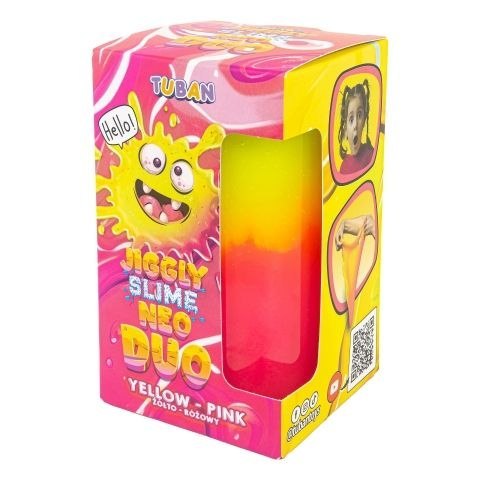 Glut Tuban Jiggly Slime Neo Duo, żółto-różowy, 430 g Glut Tuban Jiggly Slime Neo Duo, żółto-różowy, 430 g