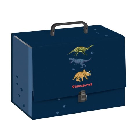 Teczka z szerokim grzbietem na zatrzask DINOZAURUS z rączką 5902277348616 C4 mix Interdruk (C4 10 cm) Teczka z szerokim grzbietem na zatrzask DINOZAURUS z rączką 5902277348616 C4 mix Interdruk (C4 10 cm)