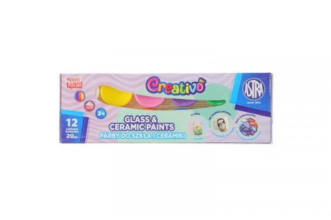 Farba do malowania na szkle Astra Fun kolor: mix 20ml 12 kolor. (301124007) Farba do malowania na szkle Astra Fun kolor: mix 20ml 12 kolor. (301124007)