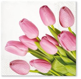 Serwetki Paw Lovely Tulips mix bibuła [mm:] 330x330 (TL703600)