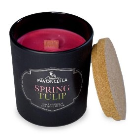 Świeczka ozdobna Pavoncella Classico Spring Tulip czarna 135 g (5905711530998)