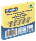 Notes samoprzylepny (karteczki) Donau żółty 100k [mm:] 76x76 (7586001-11)