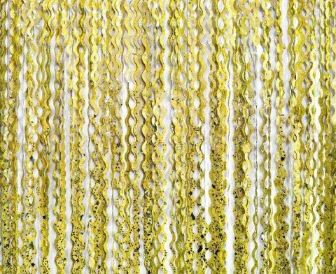 Dekoracja Godan Spirale-srebrne gwiazdki, złota, 100x200 cm (SH-KSGZ) Dekoracja Godan Spirale-srebrne gwiazdki, złota, 100x200 cm (SH-KSGZ)