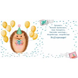 Kartka składana Henry Karnet KW jeż kw (5905701485796)