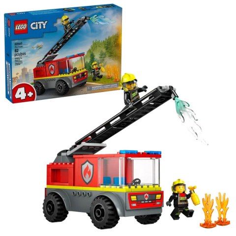 Klocki konstrukcyjne Lego City Wóz strażacki z drabiną (60463)