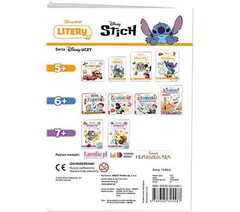 Książka dla dzieci Ameet Disney Uczy. Litery. Stich (SDU 9309) Książka dla dzieci Ameet Disney Uczy. Litery. Stich (SDU 9309)
