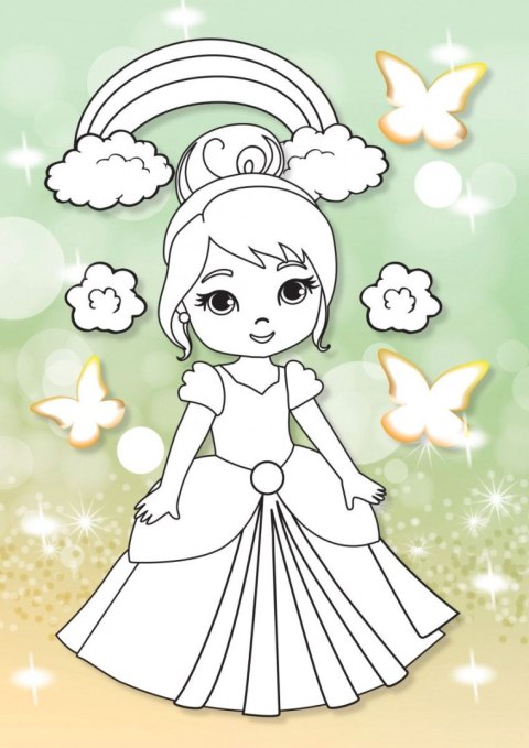 Kolorowanka Superksiężniczki 3D Kolorowanka Superksiężniczki 3D