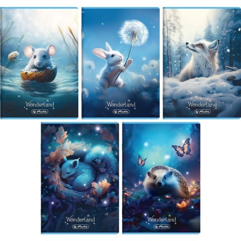 Zeszyt Wonderland A5 32k. 70g krata Herlitz (400196832)