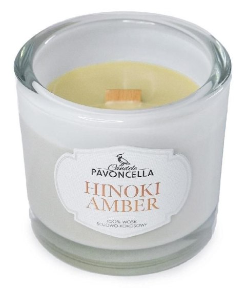 Świeczka ozdobna Classico Hinoki Amber biała 170g Pavoncella (5905711530509) Świeczka ozdobna Classico Hinoki Amber biała 170g Pavoncella (5905711530509)