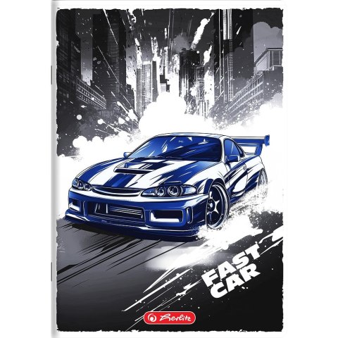 Zeszyt Fast Car A5 16k. 70g krata Herlitz (400196833)