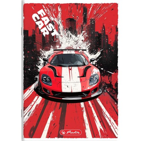 Zeszyt Fast Car A5 16k. 70g krata Herlitz (400196833)