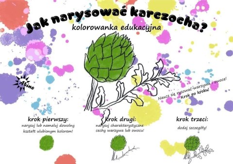 Książeczka edukacyjna Abino Jak narysować karczocha? Książeczka edukacyjna Abino Jak narysować karczocha?