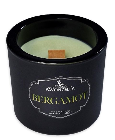 Świeczka ozdobna Pavoncella Classico Bergamot czarna 170g (5905711530943) Świeczka ozdobna Pavoncella Classico Bergamot czarna 170g (5905711530943)
