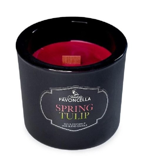 Świeczka ozdobna Pavoncella Classico Spring Tulip czarna 170g (5905711530981) Świeczka ozdobna Pavoncella Classico Spring Tulip czarna 170g (5905711530981)